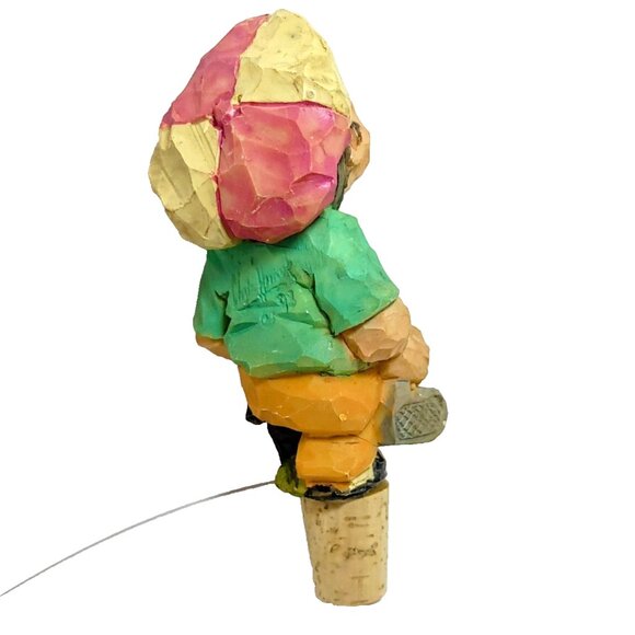 Spit 'N' Whittle Figurine "Four Putt Frank" Chris Hammack Golf signed 1998 - Picture 5 of 6